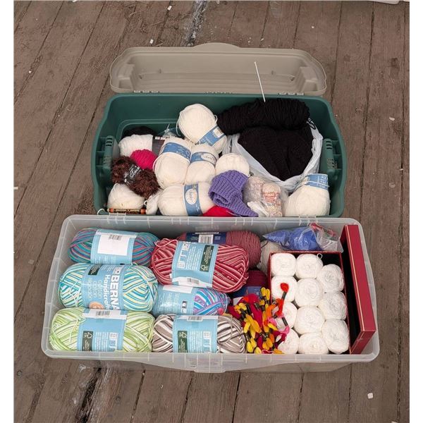 Comprehensive Yarn Collection With Two Storage Containers