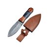 Image 1 : Wild Turkey Damascus Blade  - Fixed Blade Knife