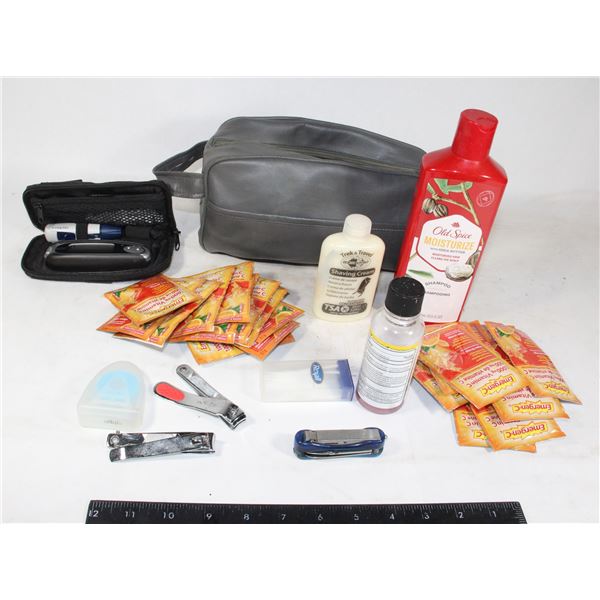 BAG OF PERSONAL CARE ITEMS