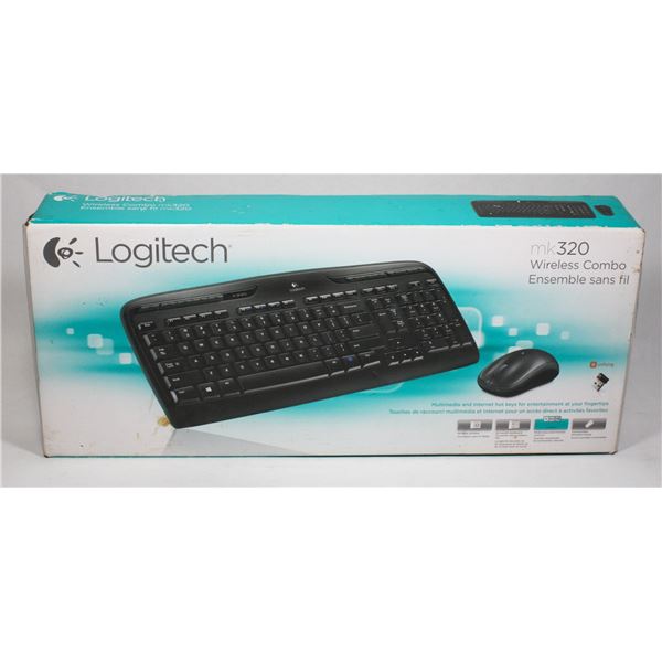LOGITECH MK320 WIRELESS COMBO MOUSE AND KEYBOARD