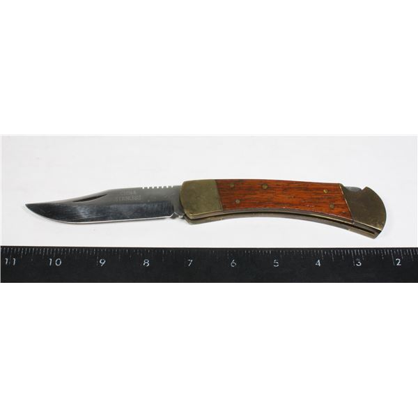 STAINLESS CHINA 8.5" POCKET KNIFE
