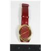 Image 1 : JOAN RIVERS CLASSICS WOMENS WATCH GOLD TONE RED