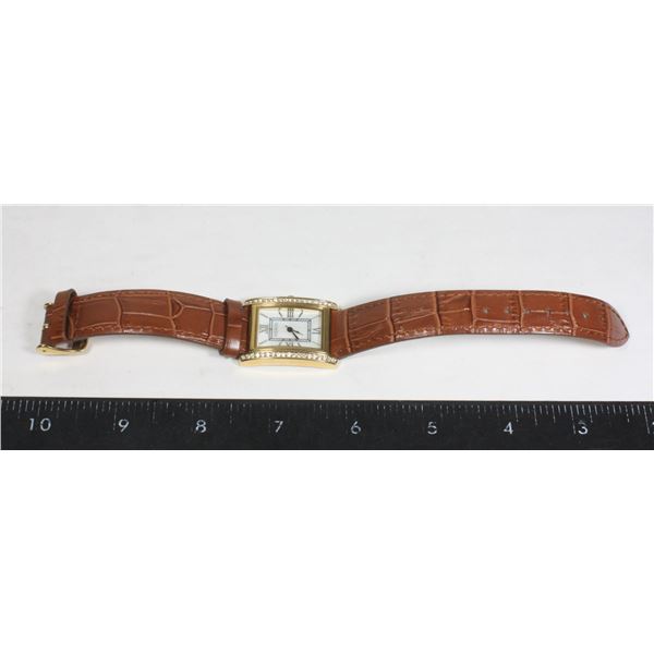 JOAN RIVERS CLASSICS LADIES WATCH GENUINE LEATHER