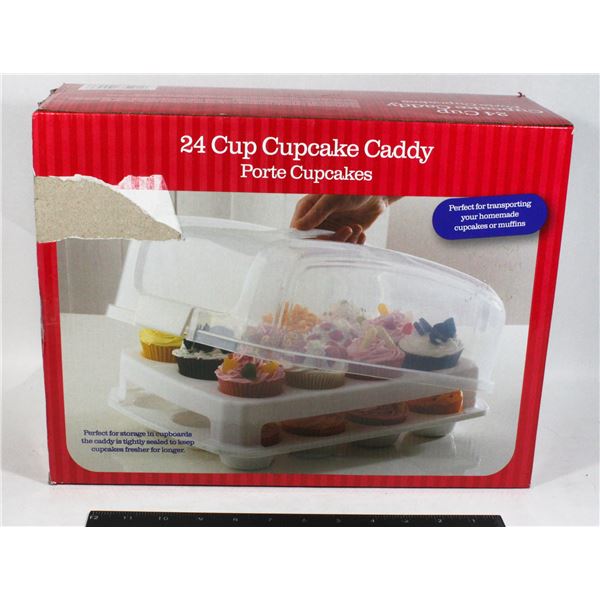 LIKE NEW 24 CUP CUPCAKE CADDY
