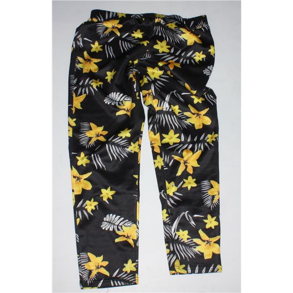 FLORAL WOMENS PANTS SIZE XL