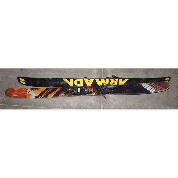ARMADA JJ 185CM SKIS WITH MOUNTED BINDINGS