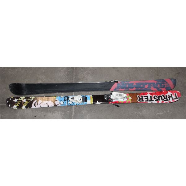 2008 SALOMON TENEIGHTY THRUSTER 147CM SKIS