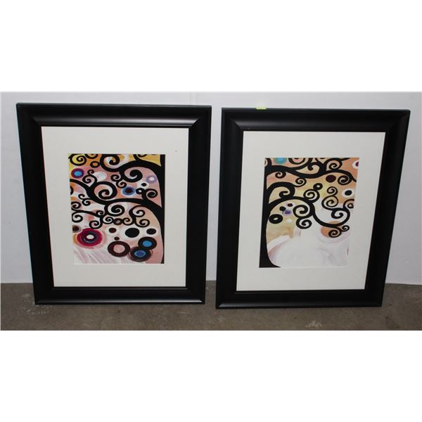 TWO LARGE PICTURE FRAMES, GOOD OVERALL CONDITION