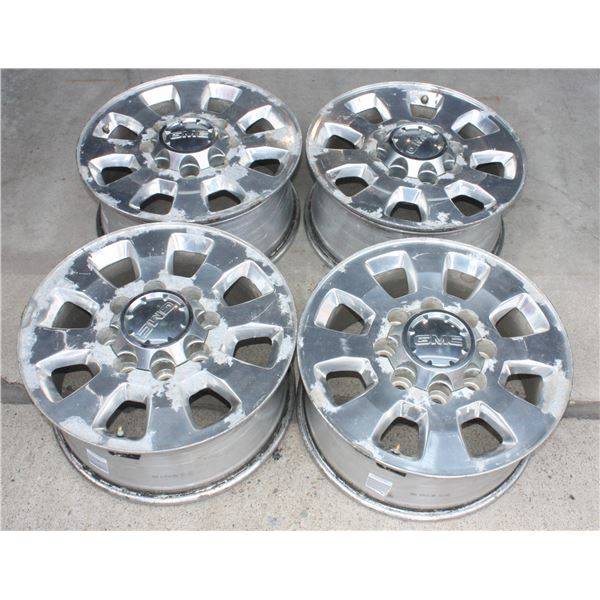 SET OF 4 GMC 8 BOLT RIMS