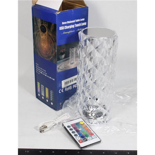 ROSE DIAMOND USB CHARGING TOUCH LAMP