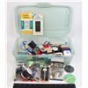 Image 1 : BIN OF SEWING SUPPLIES