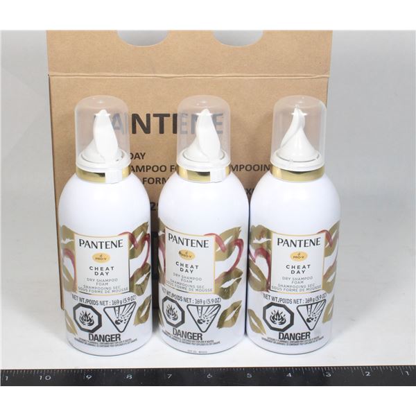 PANTENE CHEAT DAY DRY SHAMPOO FOAM 3 X 169G