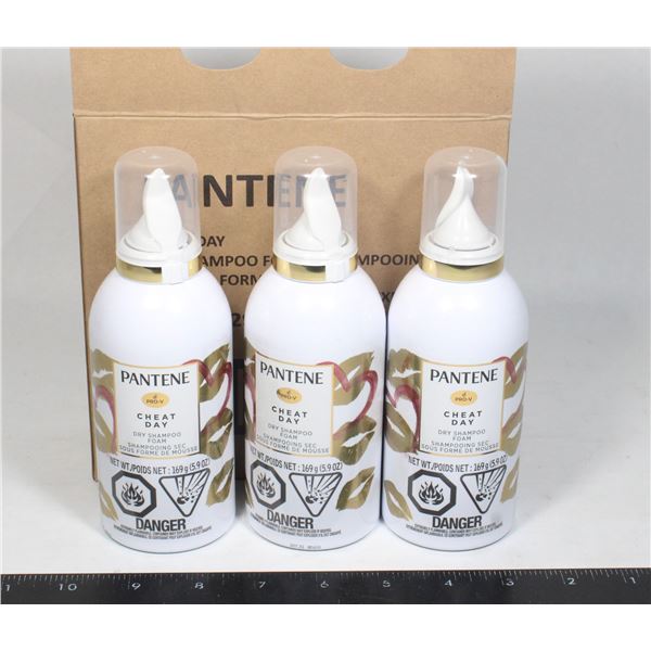 PANTENE CHEAT DAY DRY SHAMPOO FOAM 3 X 169G