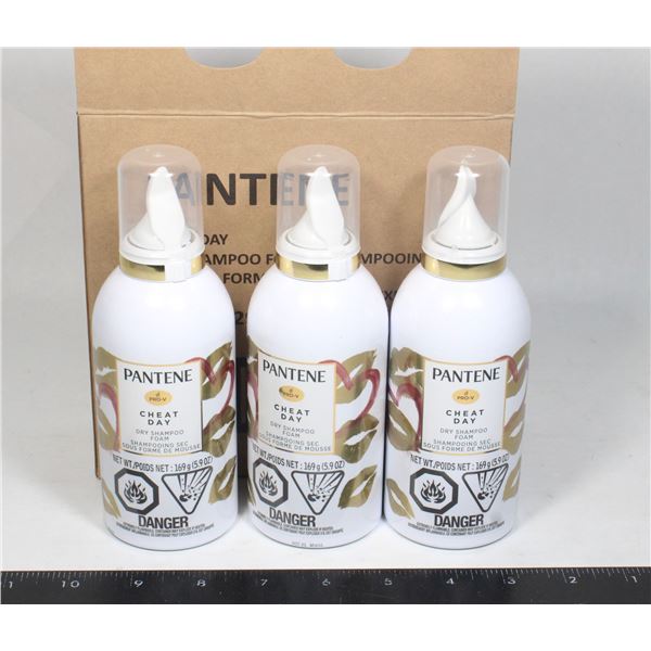 PANTENE CHEAT DAY DRY SHAMPOO FOAM 3 X 169G