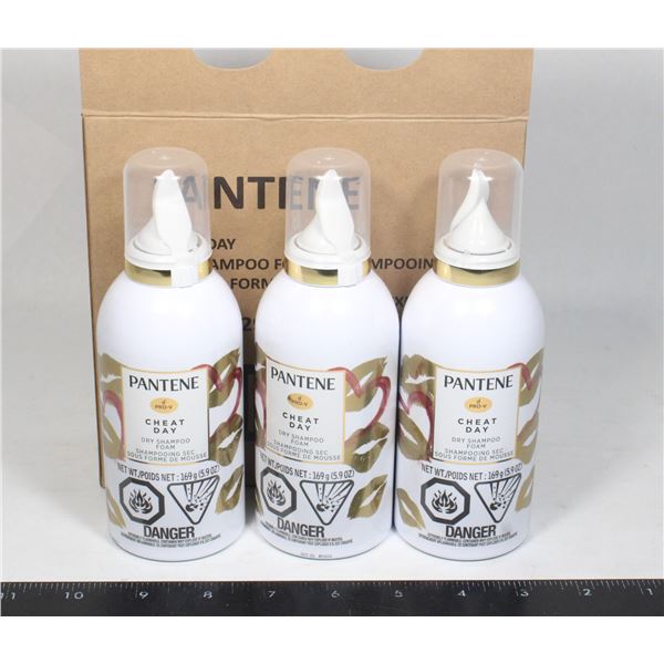 PANTENE CHEAT DAY DRY SHAMPOO FOAM 3 X 169G