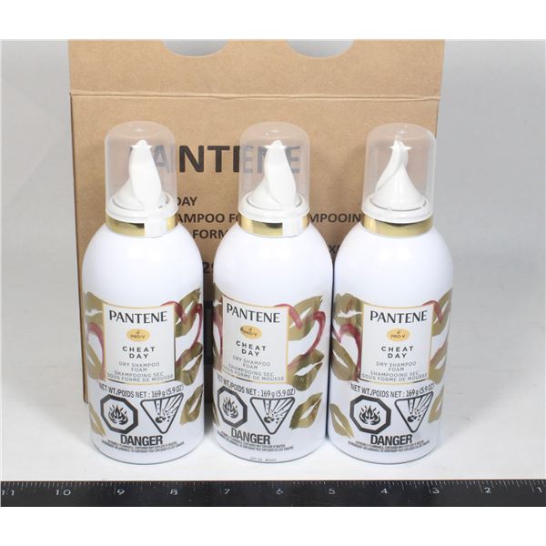 PANTENE CHEAT DAY DRY SHAMPOO FOAM 3 X 169G