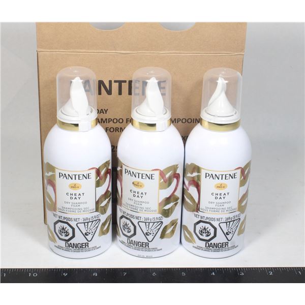 PANTENE CHEAT DAY DRY SHAMPOO FOAM 3 X 169G