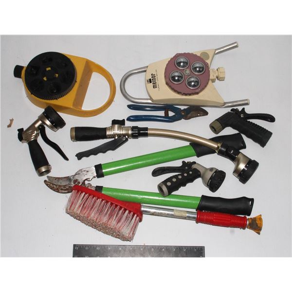 BAG OF LAWN CARE ITEMS