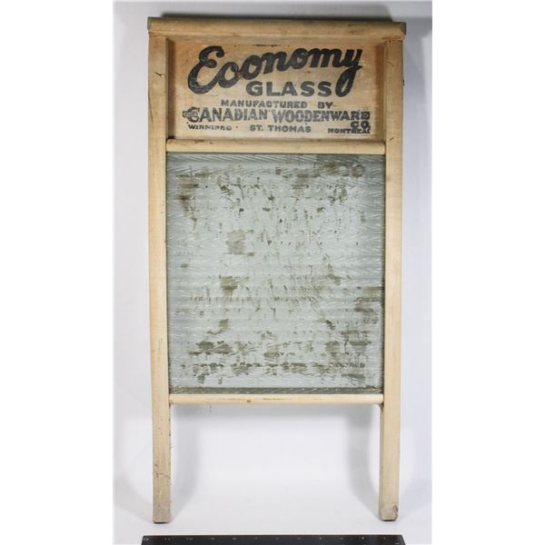 VTG ECONOMY GLASS WASHBOARD