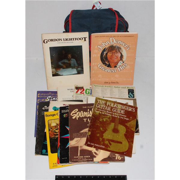 VTG MUSIC BOOKS AND ELPROSAC BACKPACK