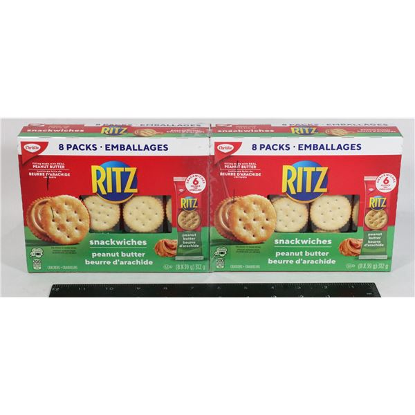 TWO 8 PACK RITZ PEANUT BUTTER SNACKWICHES