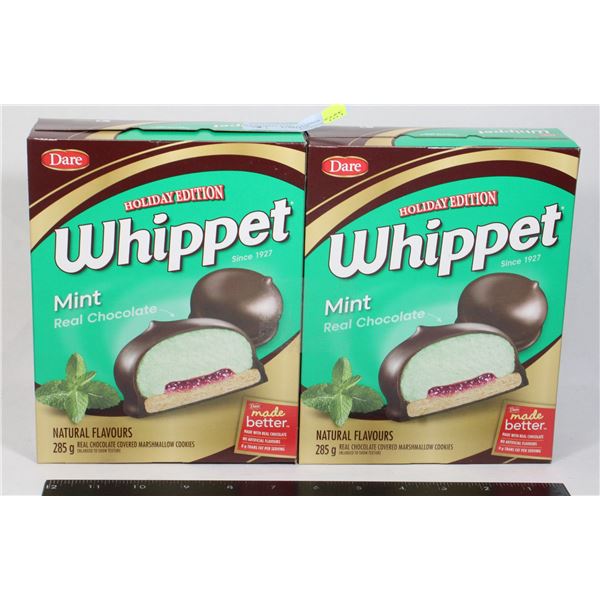 PAIR OF WHIPPET MINT CHOCOLATE 2X285G