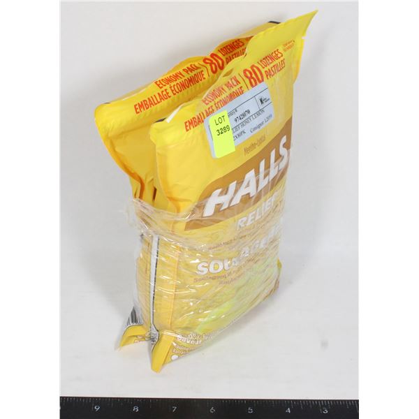 HALLS RELIEF HONEY LEMON FLAVOR 2X80PK