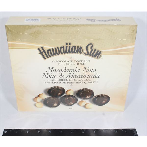 HAWAIIAN SUN CHOCOLATE DELUXE MACADAMIA NUTS 567G