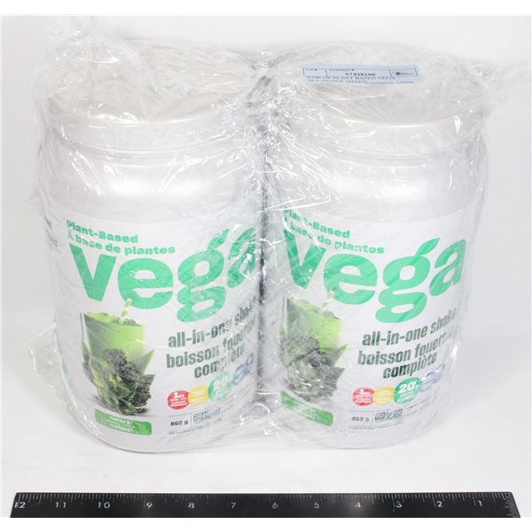 PAIR OF PLANT BASED VEGA ALL-IN-ONE SHAKE (2X614G)
