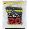 Image 1 : EXCERSOX 20 PAIRS MEN'S CREW SOCKS SZ 10-13 20PK