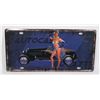 Image 1 : BRAND NEW METAL GIRL BUGATTI THEMED LICENSE PLATE