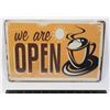 Image 1 : BRAND NEW WE ARE OPEN METAL SIGN