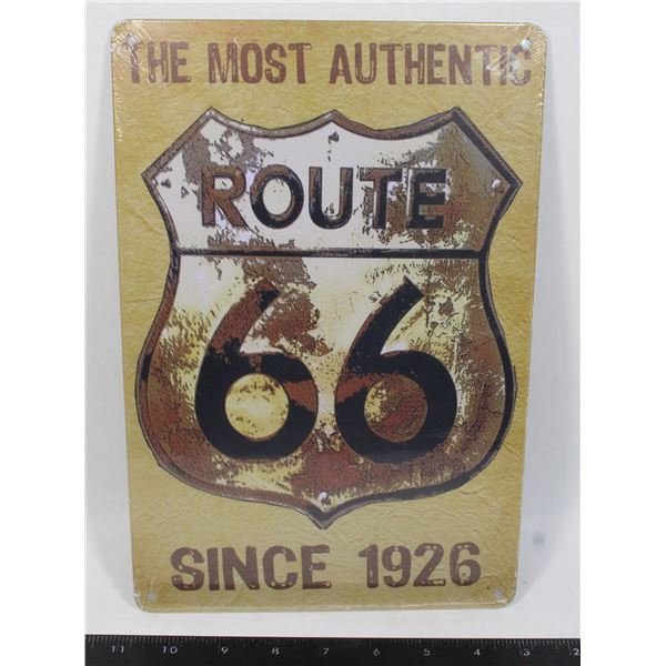 BRAND NEW ROUTE 66 THEMED METAL SIGN