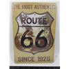Image 1 : BRAND NEW ROUTE 66 THEMED METAL SIGN
