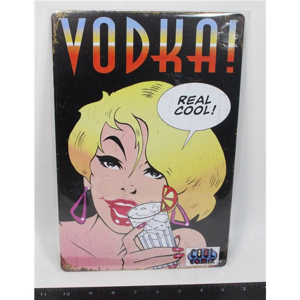 BRAND NEW VODKA METAL SIGN