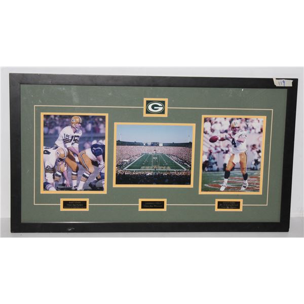 LARGE GREEN BAY PACKERS LEGENDS FRAMED NFL