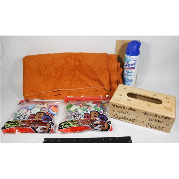 WOOD BURN FACIAL TISSUE BOX COVER NEEDS REPAIR