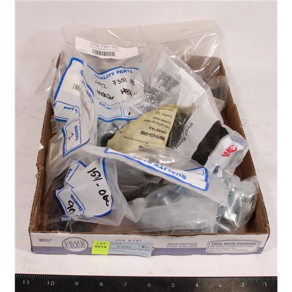 FLAT OF NEW IN PACKAGE BOLTS & FASTENERS (MIXED)