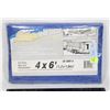 Image 1 : NEW 4X6' TARPS BLUE