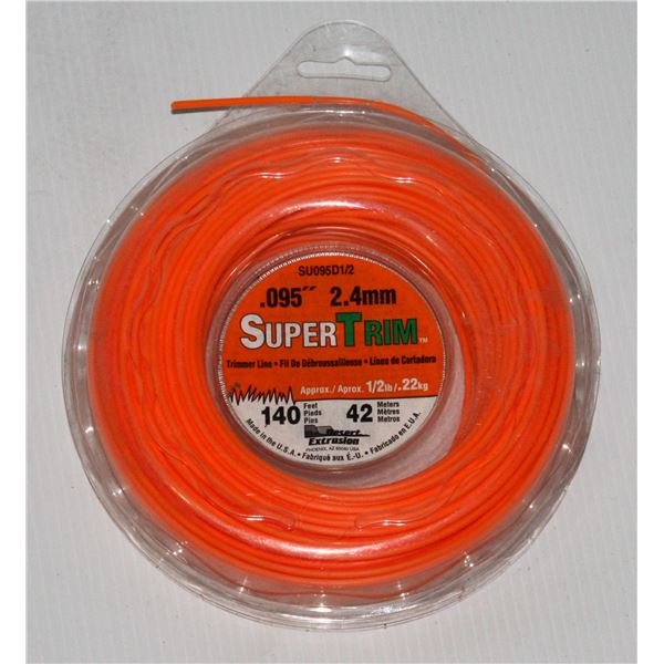 SUPER TRIM .095" 2.4MM 140FT TRIMMER LINE