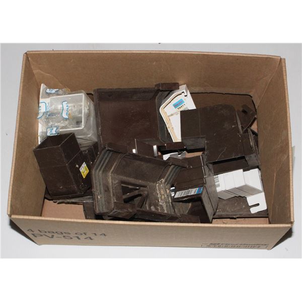 BOX OF ASSORTED GUTTER PIECES