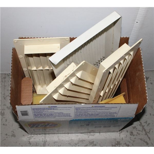BOX OF ASSORTED STYLE VENT COVERS