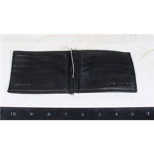 GENUINE LEATHER WALLET WITH MONEY CLIP