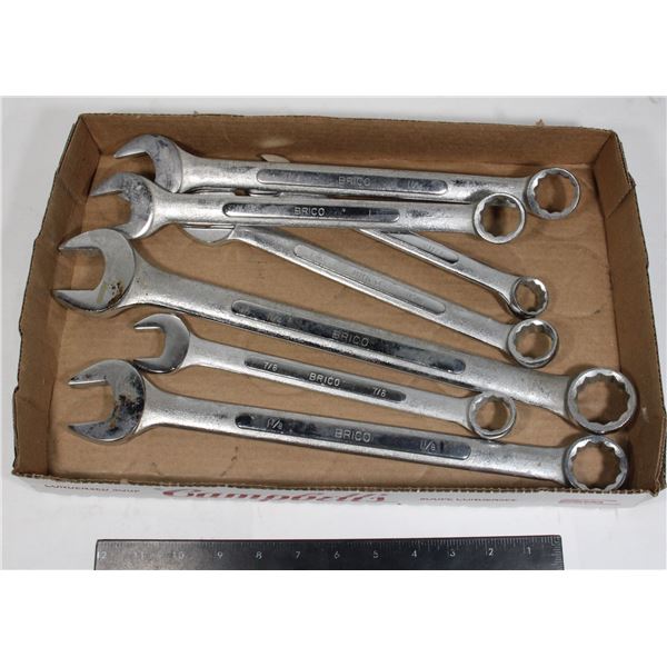 FLAT OF LARGE BRICO WRENCHES - SAE