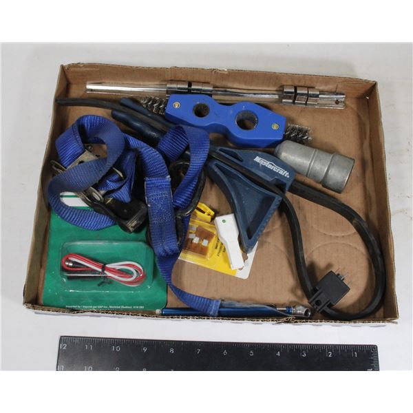FLAT OF ASSORTED AUTOMOTIVE TOOLS INCL.