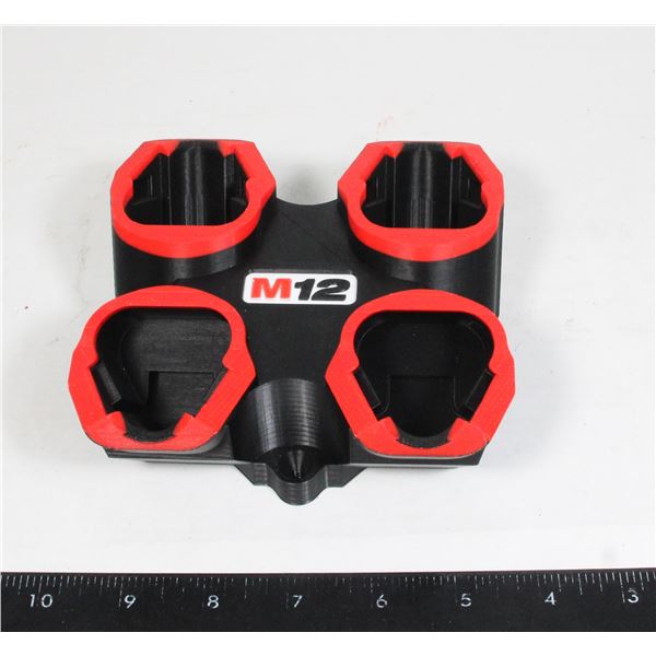 NEW MILWAUKEE M12 4 BATTERY HOLDER