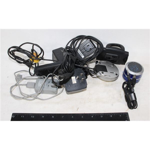 BOX OF ELECTRONIC ACCESSORIES/CHARGERS