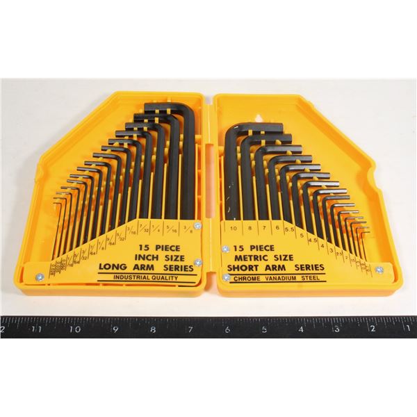 ALLEN WRENCH COMPLETE SET WITH METRIC & INCH