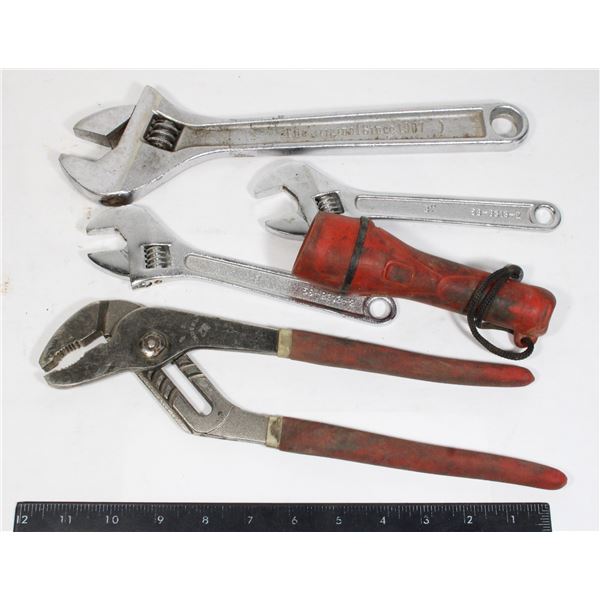 CRESCENT WRENCHES AND LOCKING PLIERS