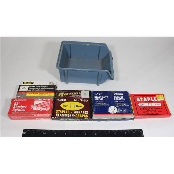 LOT OF HEAVY DUTY STAPLES ASSORTED